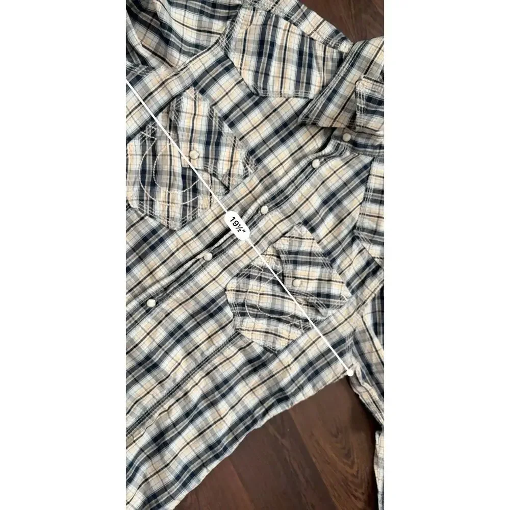 true religion western shirt large snap button Men’s Sz Small